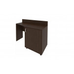 Стол (узкий) с тумбой и бортиком, тумба под холодильник правая С-СТУ-120 П /1200x550x750/Венге цаво/
