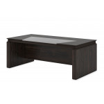 FRAN104MUS.H1199 Стол прямой 1,8м (столешница с накладным бюваром) (Дуб Термо)