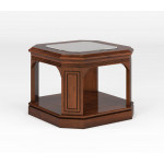 IN12 Столик журнальный 600*600*450h /шпон Американского ореха ТА06В/