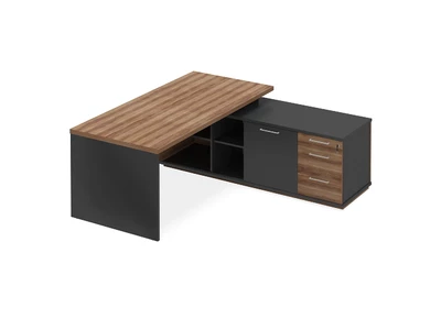 ПК-СЕ-СТ190Х190П/Д-В3-296 Стол правый со встроенной сервисной тумбой /слива+антр/