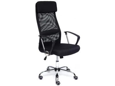 Кресло офисное PROFIT Обивка: материал - ткань, цвет - черный+чёрный. пластик