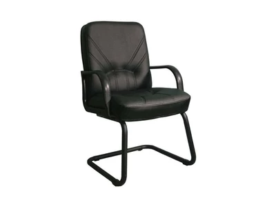 Кресло Менеджер стандарт короткий конференц кож/зам (черный)