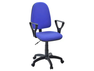 Кресло офисное Премьер 1,крестовина пластик,ткань синяя