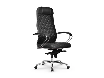 Кресло SAMURAI КL-1.04 M-Edition Infinity Easy Clean (MPES) /Черный/ экокожа, ХРОМ