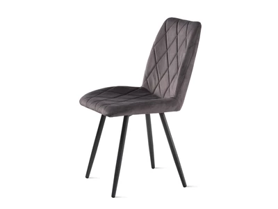 ОМЕГА стул (Текстиль CATALANA 07 (серый) Цвет каркаса черный муар