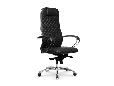 Кресло SAMURAI КL-1.04 C-Edition Infinity Easy Clean (MPES) /Черный/ экокожа, ХРОМ