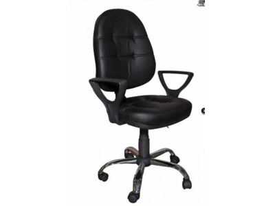 Кресло офисное Престиж POLO (H),ткань черная,крестовина пластик