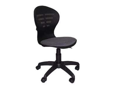Кресло офисное Варна ВП б/п,ткань серая-черная,крестовина пластик
