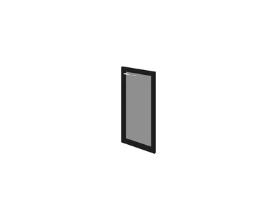 Дверь низкая стеклянная правая Kv-03.1R 440x22x800 мм/стекло/